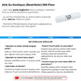 Su Arıtma Cihazı Atık Su Kısıtlayıcı (Restriktör) 300 Flow