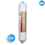 Su Arıtma Cihazı Coconut Gümüşlü 1200 Iodin Post Carbon Tatlandırıcı 10 Adet