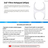 Su Arıtma Cihazı 2x2" Filtre Kelepçesi (Klips) 10 Adet