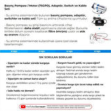 Su Arıtma Cihazı 75GPD Basınç Pompası Tam Kit (Motor)