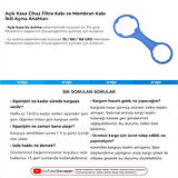 Membran Kabı (Housing) ve Açık Kasa Filtre Kabı Açma Anahtarı