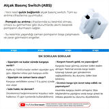 Su Arıtma Cihazı Alçak Basınç Switchi (ABS)