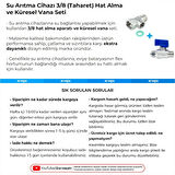 Su Arıtma Cihazı 3/8 (Taharet) Hat Alma ve Küresel Vana Seti