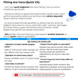 Su Arıtma Cihazı Ara Vana Fitting 10 Adet