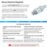 Su Arıtma Cihazı Basınç Düşürücü Regülatör