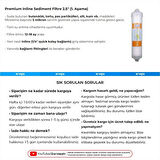 Su Arıtma Cihazı Premium Inline Aşama 1 Sediment Filtre 25 Adet