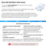Su Arıtma Cihazı Shutoff Valf (Dört Yollu Vana) 25 Adet