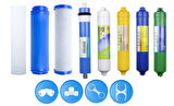 Açık Kasa Su Arıtma Cihazı Membranlı 8'li Filtre Set
