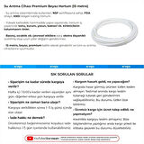 Su Arıtma Cihazı Premium Beyaz Hortum (15 Metre)