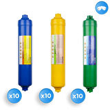 Su Arıtma Cihazı Alkaline Mineral Quartz Filtre Set 10 Takım