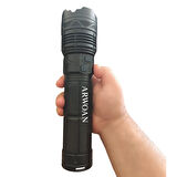 Yüksek Güç Taktik Şarj Edilebilir led el feneri uzun menzilli çok güçlü Fener