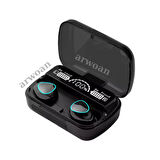 arwoan BT 5.0 kulaklık oyun kulaklıkları Led ekran spor koşu kulaklık Tws gerçek kablosuz Stereo kulakiçi M10
