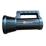 GK6697 Uzun Menzilli LED Projektör Fener | 10W Güçlü Aydınlatma | 7 Saat Çalışma Süresi | Taşınabilir Şarjlı El Feneri