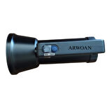 GK6697 Uzun Menzilli LED Projektör Fener | 10W Güçlü Aydınlatma | 7 Saat Çalışma Süresi | Taşınabilir Şarjlı El Feneri