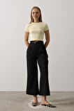 Kemer Pens Detaylı Pantolon - Siyah