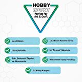 ULTRA ŞEFFAF HIZLI Hobby Epoxy Epoksi Reçine İnce Döküm Fast 1,5kg