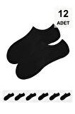 12 Adet Kadın Sneakers Çorap - Karışık Renk