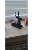 2'li Set 19 Cm Siyah Geyik Biblo, Geyik Figürlü Modern Dekoratif Biblo, Pinterest Biblo