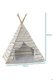 Ahşap Zigzag Oyun Çadırı
