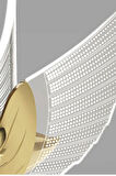 Luxury Exclusive Sarkıt Led Avize Kuğu Gold Ledli Avize Yatak Başı Sarkıt Led Avize