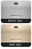 Round Led Siyah Avize Led Sarkıt Avize 3 Renk Yuvarlak Sarkıt Led Avize