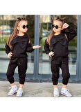 6022 FİYONKLU KIZ TAKIM SİYAH