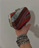 Portföy Çanta, Hasır Çanta, El Yapımı Clutch Çanta, Günlük Çanta, Oval Tasarım Çanta