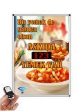 Askıda Yemek Led Sayıcı (uzaktan Kumandalı)