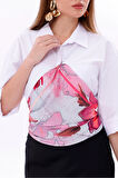 Aşk Çiçeği Model Fular Bandana Şal Estascarf 70x70 Cm