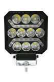 Oto Çalışma Lambası 4 inç 12-24V DRL Sarı 2 Mod Flash Traktör Tır Kamyon Tekne Projektör Sis Farı