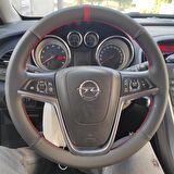 Opel Astra J Kasa Noktalı Nubuk Kırmızı Yüzüklü Kırmızı Dikişli