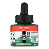 Amsterdam AMSTERDAM AKRİLİK MÜREKKEP : Acrylic Ink : 30ml : Permanent Green Deep 619