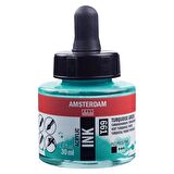 Amsterdam AMSTERDAM AKRİLİK MÜREKKEP : Acrylic Ink : 30ml : Turquoise Green 661