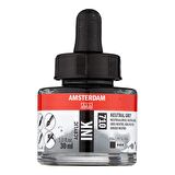 Amsterdam AMSTERDAM AKRİLİK MÜREKKEP : Acrylic Ink : 30ml : Neutral Grey 710