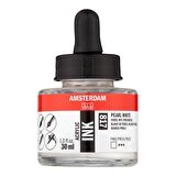 Amsterdam AMSTERDAM AKRİLİK MÜREKKEP : Acrylic Ink : 30ml : Pearl White 817