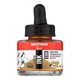 Amsterdam AMSTERDAM AKRİLİK MÜREKKEP : Acrylic Ink : 30ml : Deep Gold 803