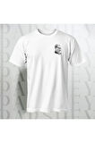 Mustafa Kemal Atatürk Baskılı Oversize Beyaz Yarım Kollu %100 Pamuk T-shirt