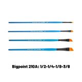 Bigpoint 210A Serisi Sentetik Kıl Yan Kesik Fırça 4'lü Set 