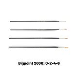 Bigpoint 200R Serisi Sentetik Kıl Yuvarlak Fırça 4'lü Set 0-2-4-6