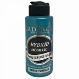 Cadence Yayınları Hybrid Metallic For Multisurfaces Metalik Akrilik Boya 120ml Turkuaz 812