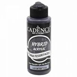 Cadence Yayınları Hybrid Acrylic for Multisurfaces Akrilik Boya 120ml Antrasit Siyah 91