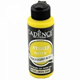 Cadence Yayınları Hybrid Acrylic for Multisurfaces Akrilik Boya 120ml Limon Sarı 08