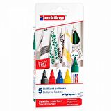 Edding Tekstil Markörü 2-3mm 5'li Kutu Temel Renkler
