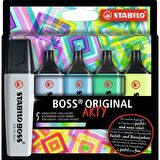 Stabilo Boss Arty Original Fosforlu Kalem 6'lı Soğuk Tonlar Seti