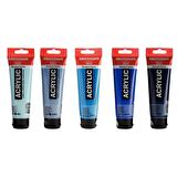 Talens Amsterdam Akrilik Boya 120ml 5'li Set Mavi Deniz Tonu Renkleri