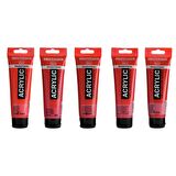 Talens Amsterdam Akrilik Boya 120ml 5'li Set Kırmızı Tonu Renkleri