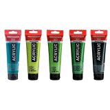 Talens Amsterdam Akrilik Boya 120ml 5'li Set Yeşil Doğa Renkleri