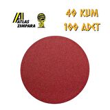 Atlas GT888 Yuvarlak Disk Cırt Zımpara 115 mm - P40 Kum - 100 Adet