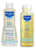 Mustela Gentle Göz Yakmayan Bebek Şampuanı 500 ml - Bebek Bakım Masaj Yağı 100ml