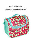 Avakado Desenli TERMOSLU Beslenme Çantası